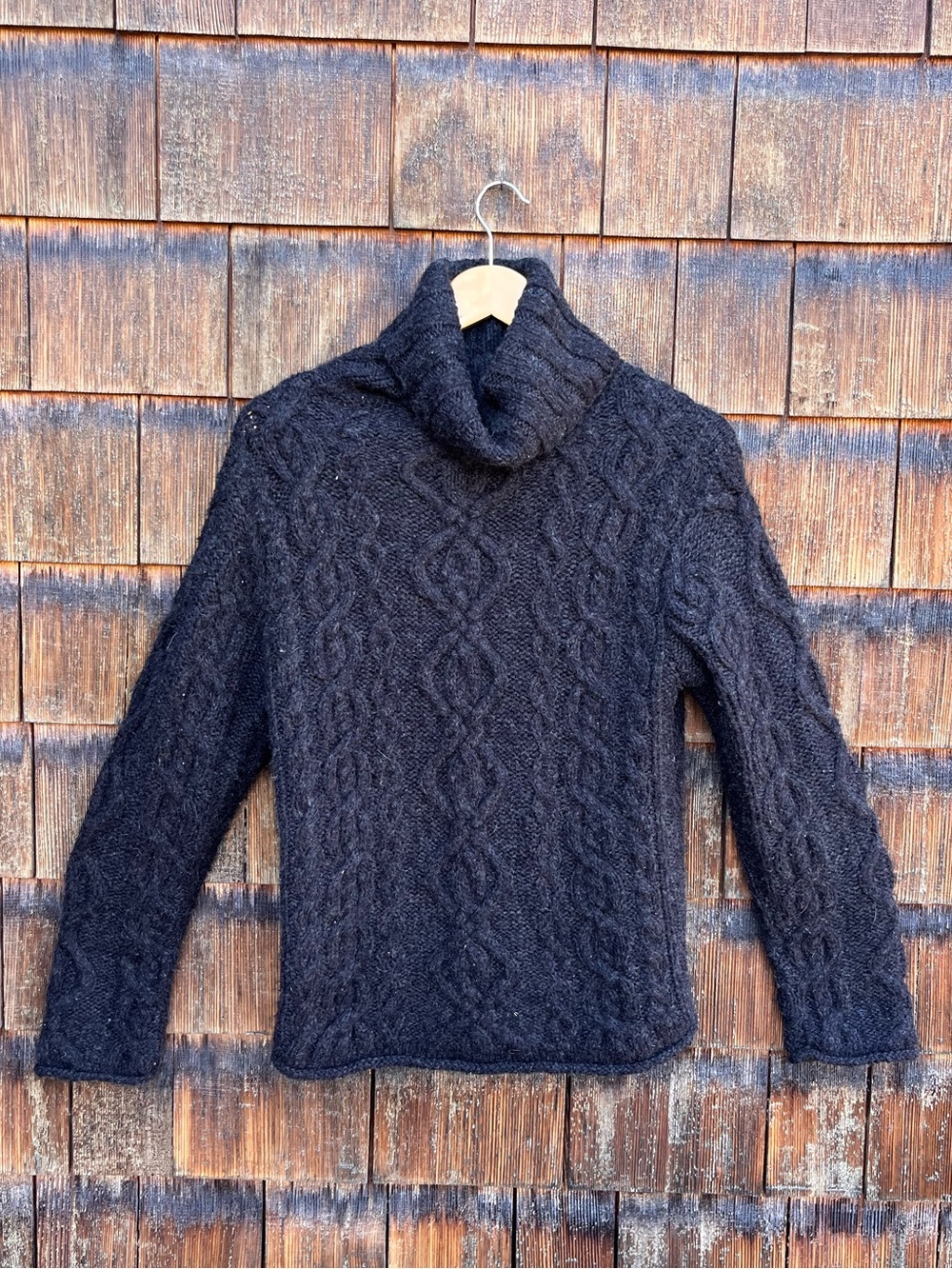 Cable Knit Turtleneck Sweater